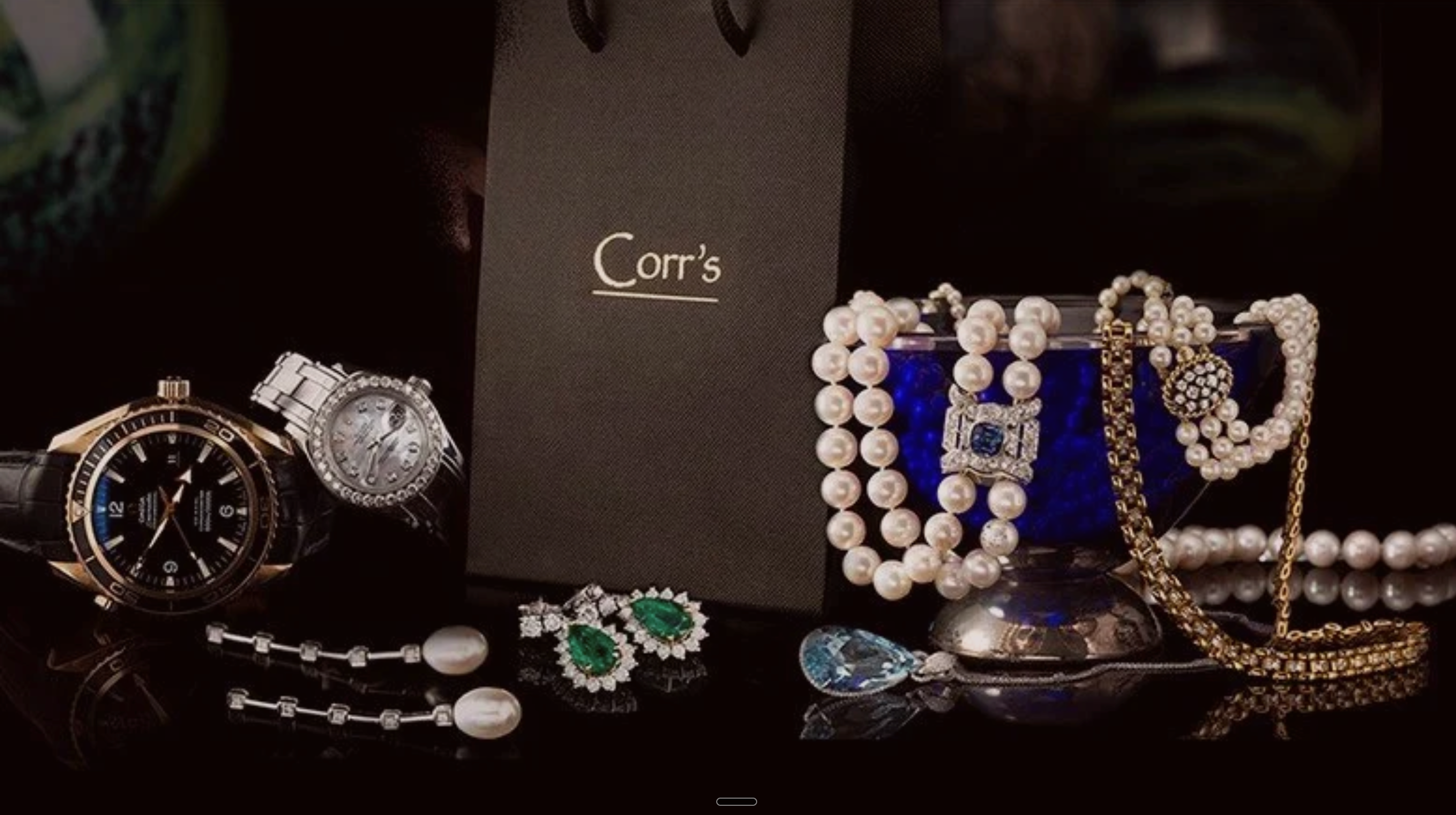 A selection from the Corrs collection: watches, pearls, diamond and gemstone jewellery